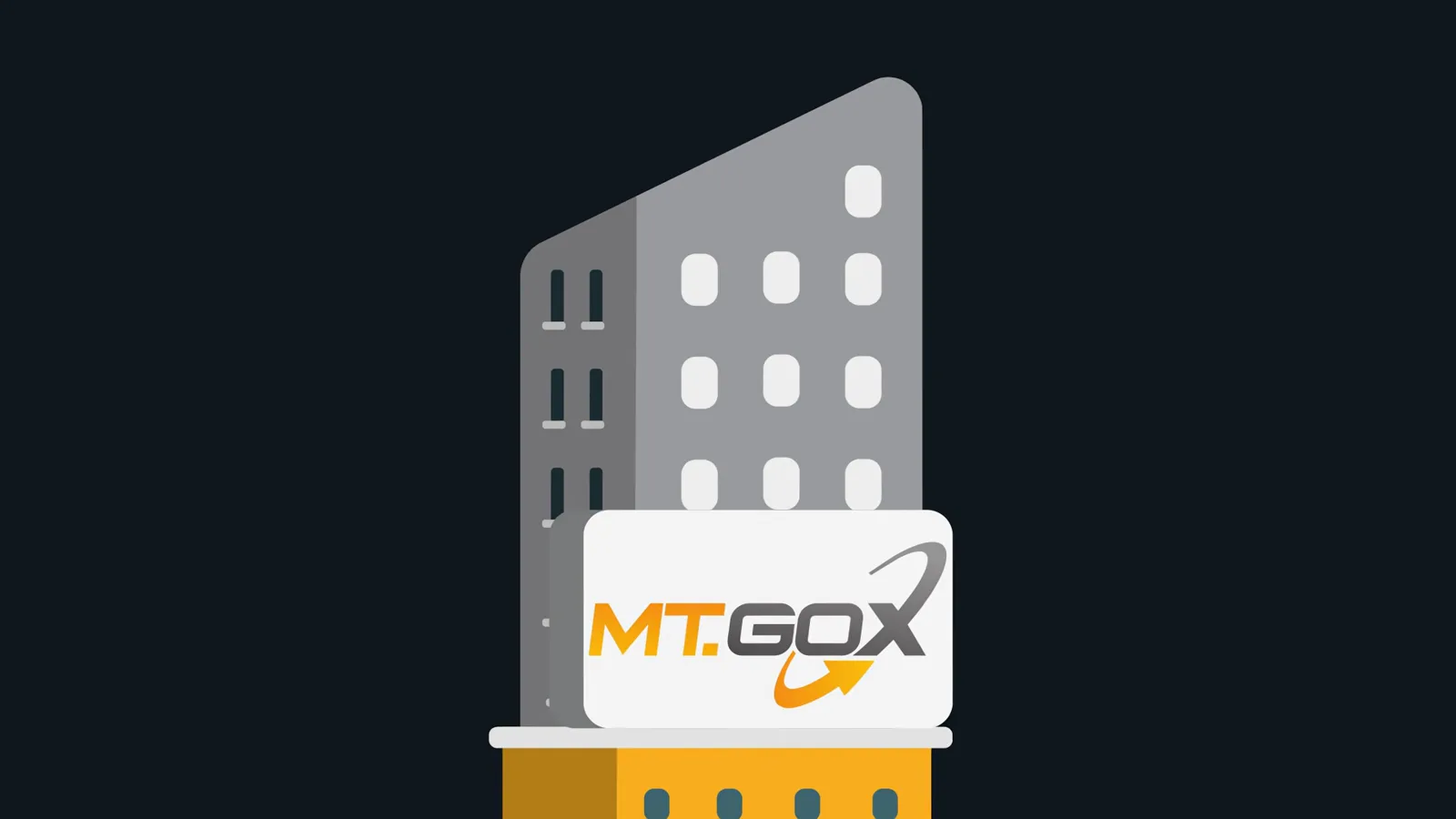 Mt. Gox headquarters building illustration with the exchange logo that became the world's dominant Bitcoin market in 2010 Mt. Gox headquarters building illustration with the exchange logo that became the world's dominant Bitcoin market in 2010